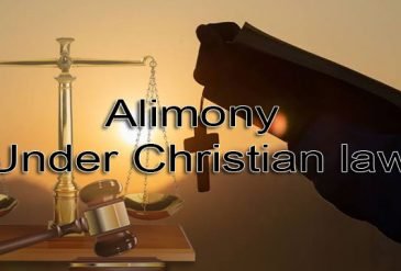 Alimony under Christian law.